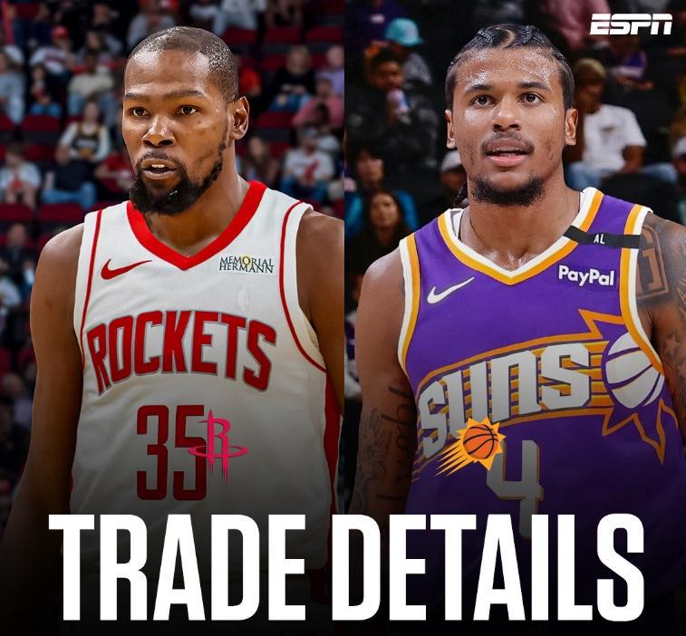 创历史网传7队交易细节：火箭湖人勇士均在列 KD+卡皇赴休城